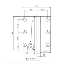 Chwytacz GERVALL M600 16 mm
