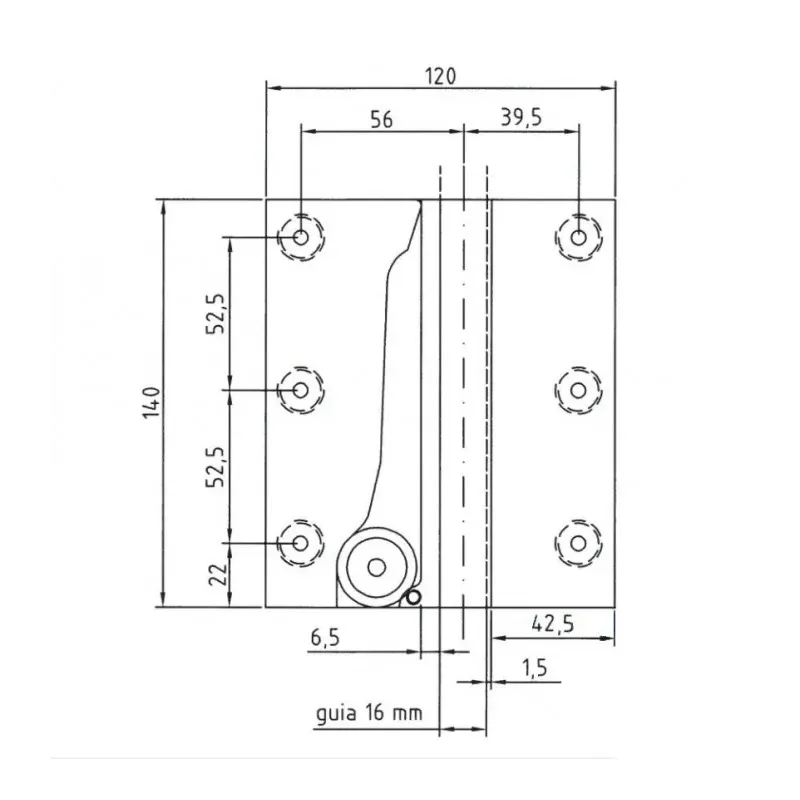 Chwytacz GERVALL M600 16 mm