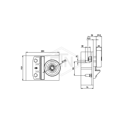 Prowadnik rolkowy ETN RS9 bez podstawy