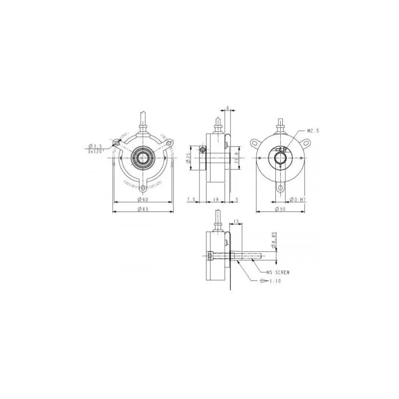 Enkoder LIKA C50-H-1024ZCU48L10 Enkoder LIKA C50-H-1024ZCU48L10