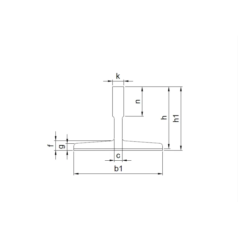 Prowadnica T125/B 125x82x16 mm 5 m