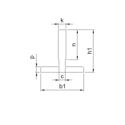 Prowadnica GF770 70x70x9 mm 5 m