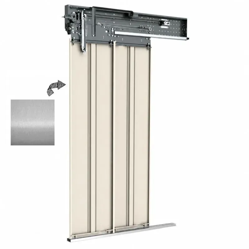 Drzwi kabinowe BST K2R 800 mm RLO stal nierdzewna szlif